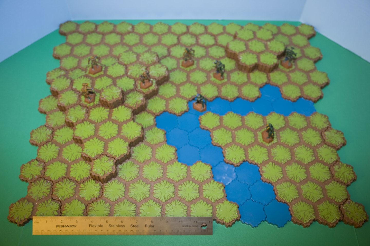 12 Sparkly Water Tiles 1 hex Heroscape terrains Sparkling 