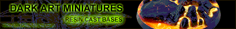Dark Art Miniatures - Resin cast bases, resin terrain, resin display plinths, brutal miniature range - www.darkartminiatures.com