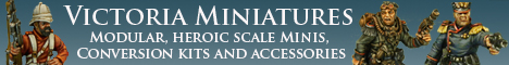 Victoria Miniatures - Modular, heroic scale minis, conversion kits & accessories - www.victoriaminiatures.com