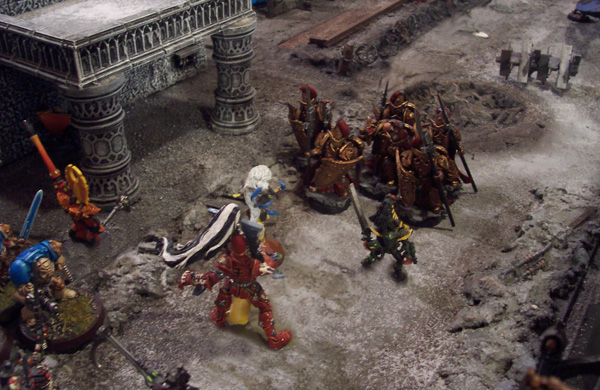 The mysterious Custodes appear to battle the Phoenix Lords...