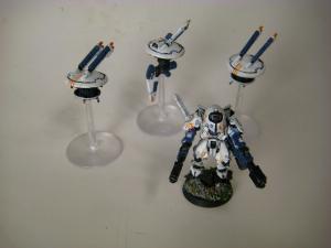 Commander Shadowsun with her escort