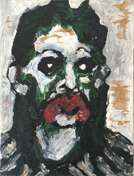[Thumb - 20. Painting 20 Oil Fingerpainting Bean Clown.jpg]