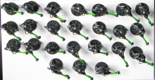 All Necron Warriors Top View
