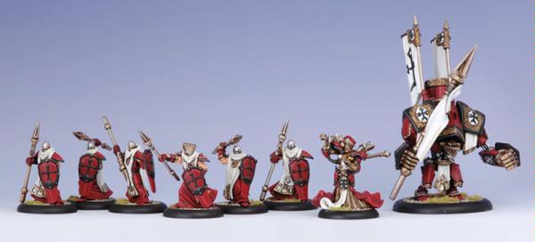 TFG, Feora and a Guardian warjack painted by <a class="externallink" rel="nofollow" title="jah-joshua" href="http://www.dakkadakka.com/dakkaforum/user/profile/3488.page">jah-joshua<img class="externallinkarrow" src="/s/i/i.gif" border="0" alt="" /></a>