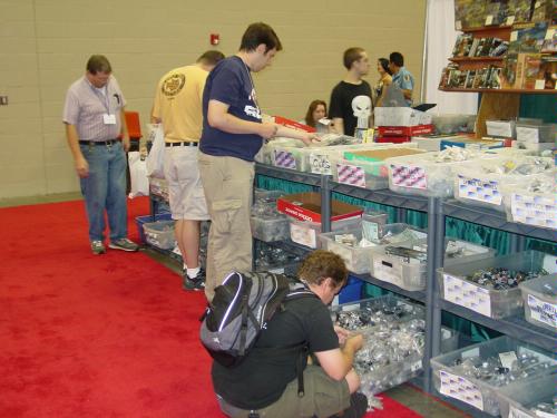 Brian P and Grand Preceptor Bitz Diving at GenCon 2007