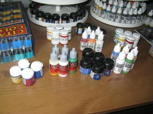 Miniature Paint Chart