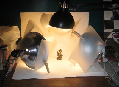 <center>example of a completed light set-up ready for photography!</center>