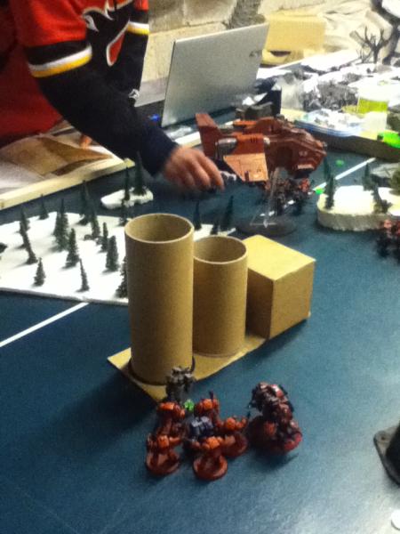 Terminators and Dreadnought after Disembarking