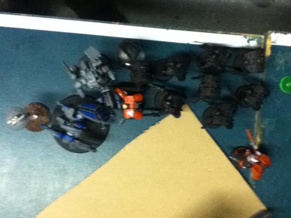 R'myr takes the brunt of the charge from the Blood Angels