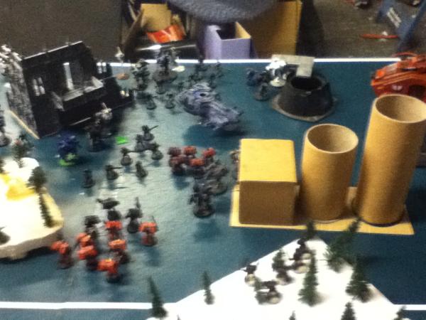 Honour Guard and Melta marines move up